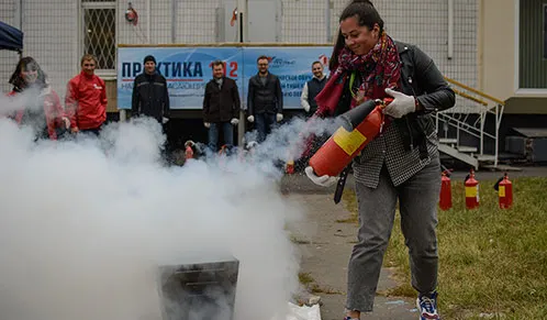 Тренинг «Практика 112» – практическое занятие по отработке действий в случае пожара